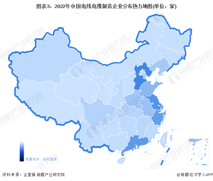 【开云 开云体育平台干货】中国电线电缆行业产业链全景梳理及区域热力地图(图3)